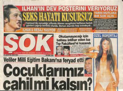 Şok Gazetesi 27 Ağustos 2002 - Veliler Milli Eğitim Bakanına Feryad Etti GZ109268 - 1