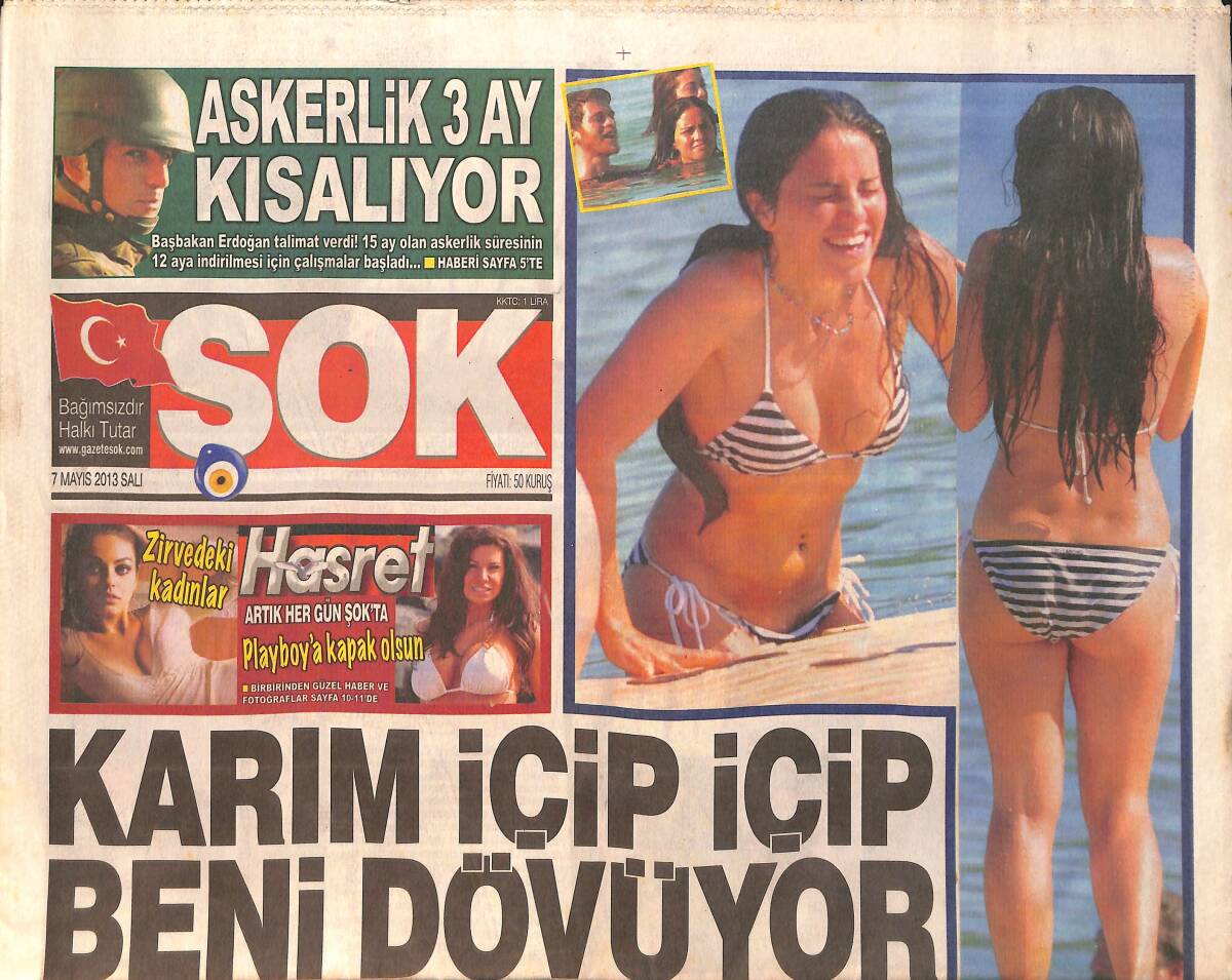 Şok Gazetesi 7 Mayıs 2013 - Fatma Girik Şişli Belediye Başkanı Olduğu Sıralar PKK Tarafında Tehdit Edilmiş GZ158533 - 1