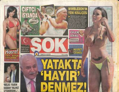 Şok Gazetesi 7 Temmuz 2014 - Salih Uçan Romaya Uçtu - Wimbledonın Yeni Kraliçesi GZ100066 - 1