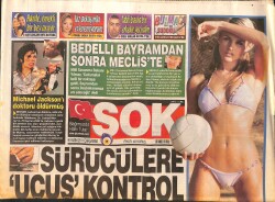 Şok Gazetesi 9 Kasım 2011 - Michael Jackson'ı Doktoru Öldürmüş - Aşk Kadını Demet Akalın Erkeksiz Duramıyor GZ158538 - Gökçekoleksiyon