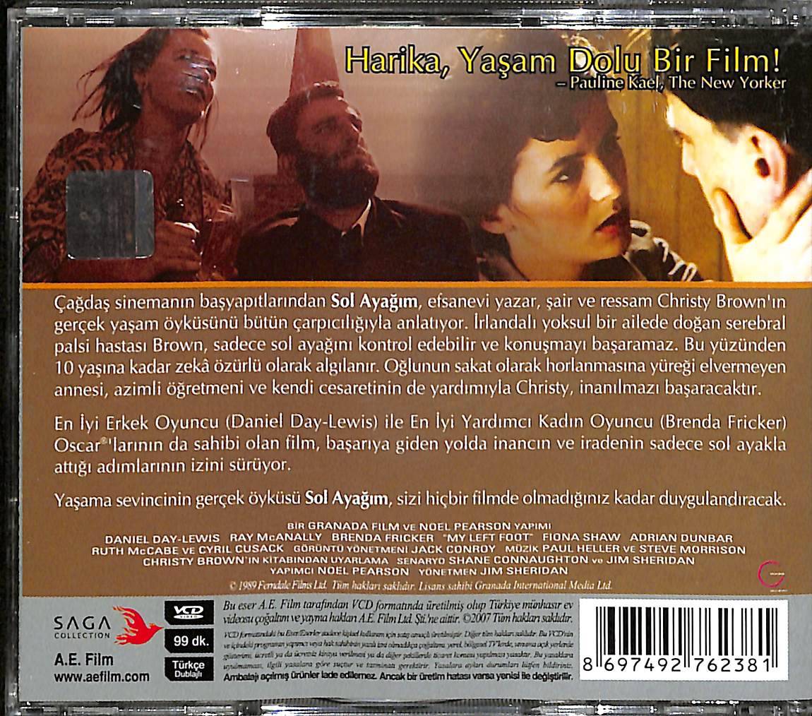 Sol Ayağım – My Left Foot Orjinal VCD Film ' Jim Sheridan ' VCD28086 - 2