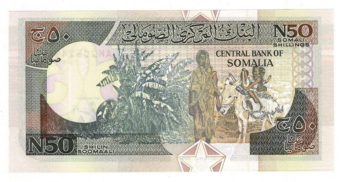 Somali 50 Shilin 1991 ÇİL YKP8140 - 2