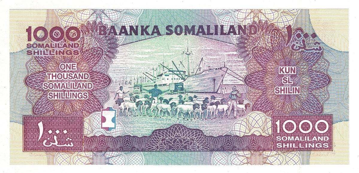 Somaliland 1000 Shillings 2012 ÇİL YKP8120 - 2