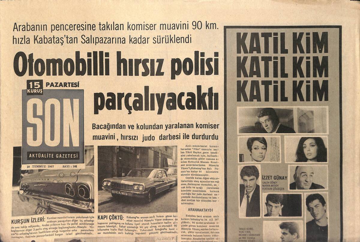 Son Aktüalite Gazetesi 10 Temmuz 1967 - Londra'nın En Güzel Kadını Evlendi - Dünyanın En Kuvvetli Sporcusu GZ156557 - 1