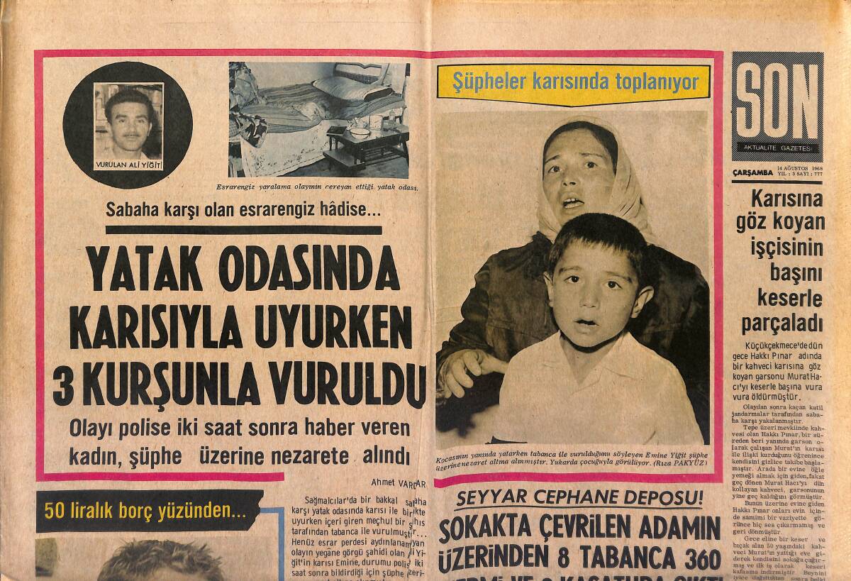 Son Aktüalite Gazetesi 14 Ağustos 1968 - Tony Dallara : '' Ajda İle Evlenebilirim '' dedi GZ149387 - 1