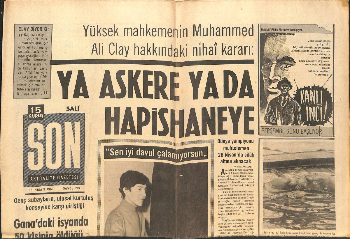 Son Aktüalite Gazetesi 18 Nisan 1967 - Doğu Pakistan da Kolera Ve Çiçekten 398 Kişi Öldü GZ149405 - 1