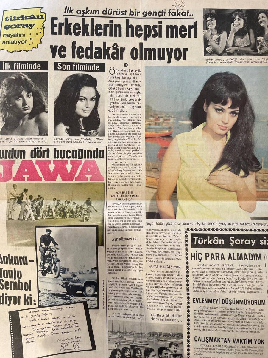 Son Aktüalite Gazetesi 19 Mayıs 1968 - Güngör Erdi Yakışıklı Bir Koca Arıyor - Türkan Şoray: İlk Aşkım Dürüst Bir Gençti Fakat GZ156449 - 2