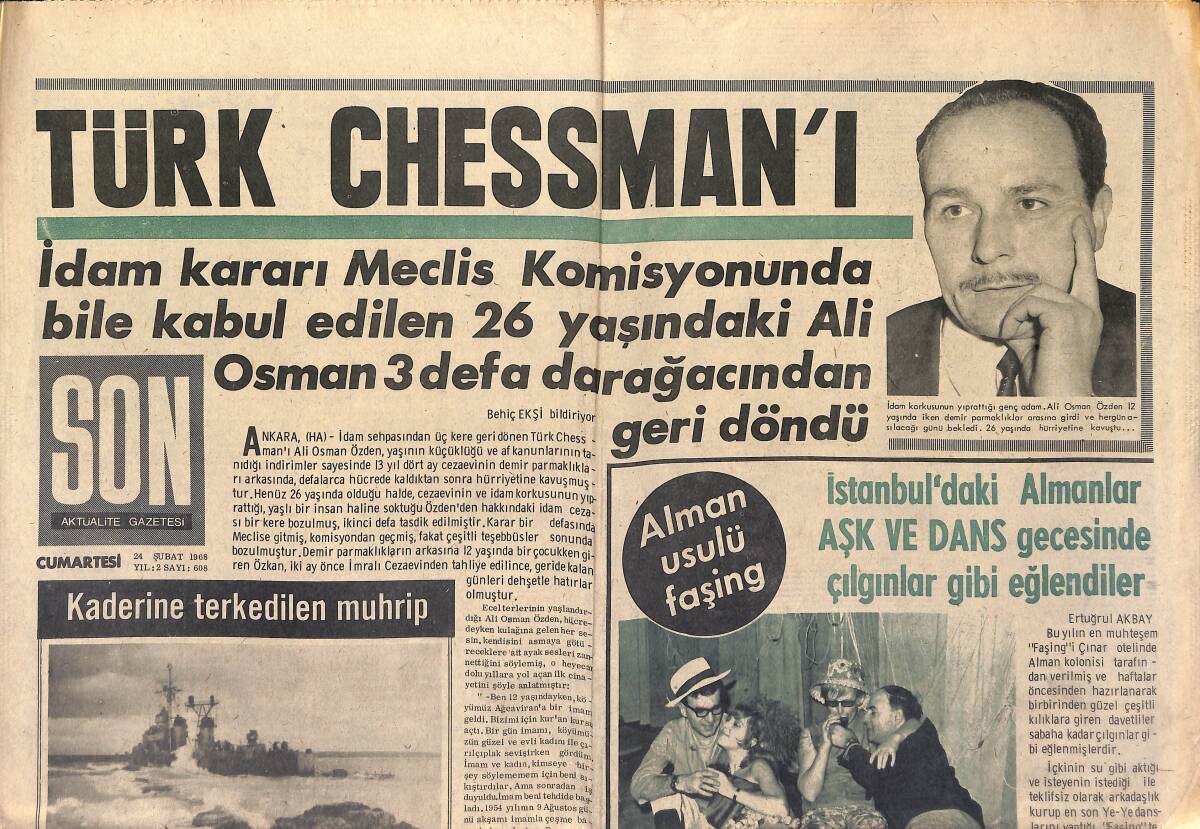 Son Aktüalite Gazetesi 24 Şubat 1968 - Hırsızlar Kennedy Havaalanında 1 Milyon Liralık Mücevher Çaldı GZ149625 - 1
