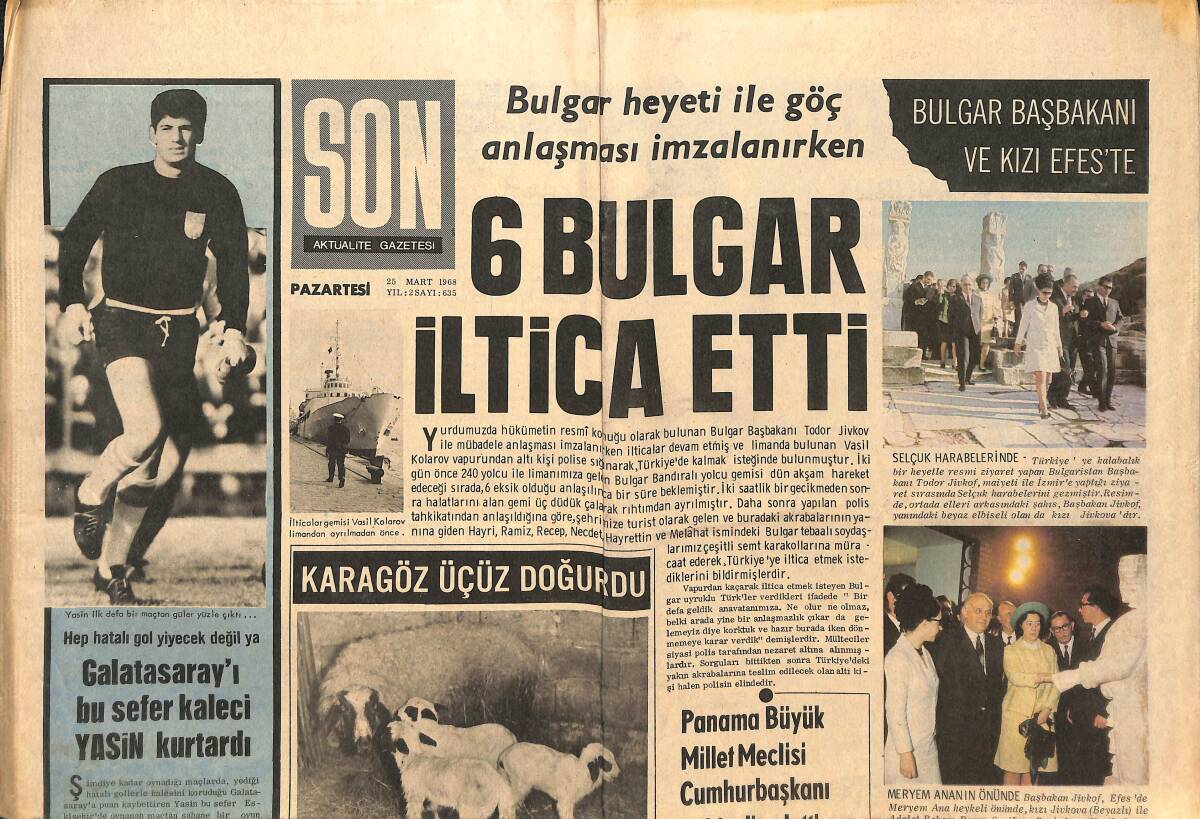 Son Aktüalite Gazetesi 25 Mart 1968 - Panama Büyük Millet Meclisi Cumhurbaşkanı Robles'i Azletti GZ149408 - 1