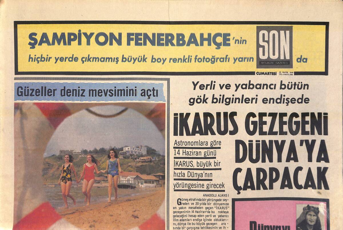 Son Aktüalite Gazetesi 25 Mayıs 1968 - Türkan Şoray: Vallahi Bu Adam Aklını Oynatmış Dedim GZ156531 - 1