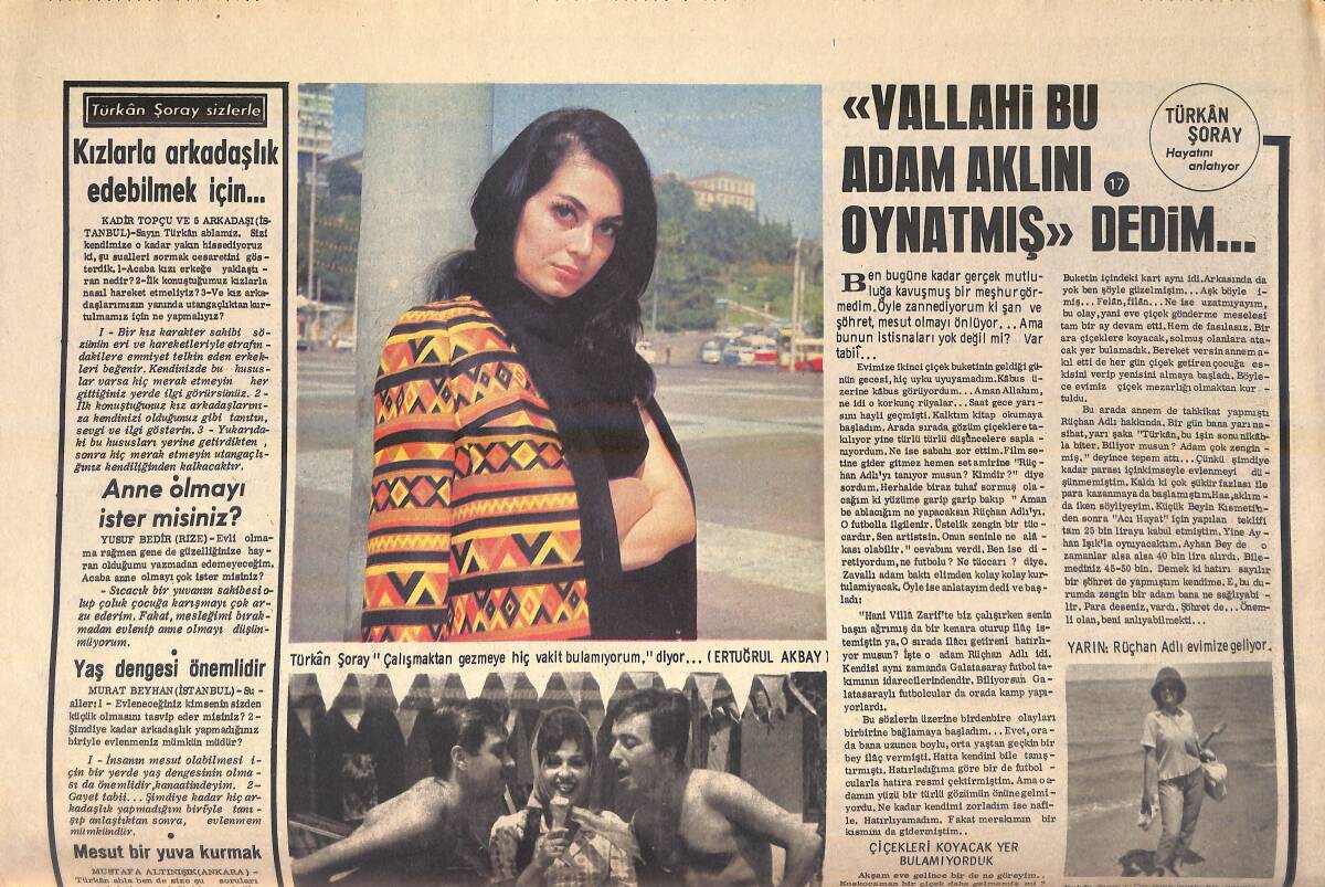 Son Aktüalite Gazetesi 25 Mayıs 1968 - Türkan Şoray: Vallahi Bu Adam Aklını Oynatmış Dedim GZ156531 - 2