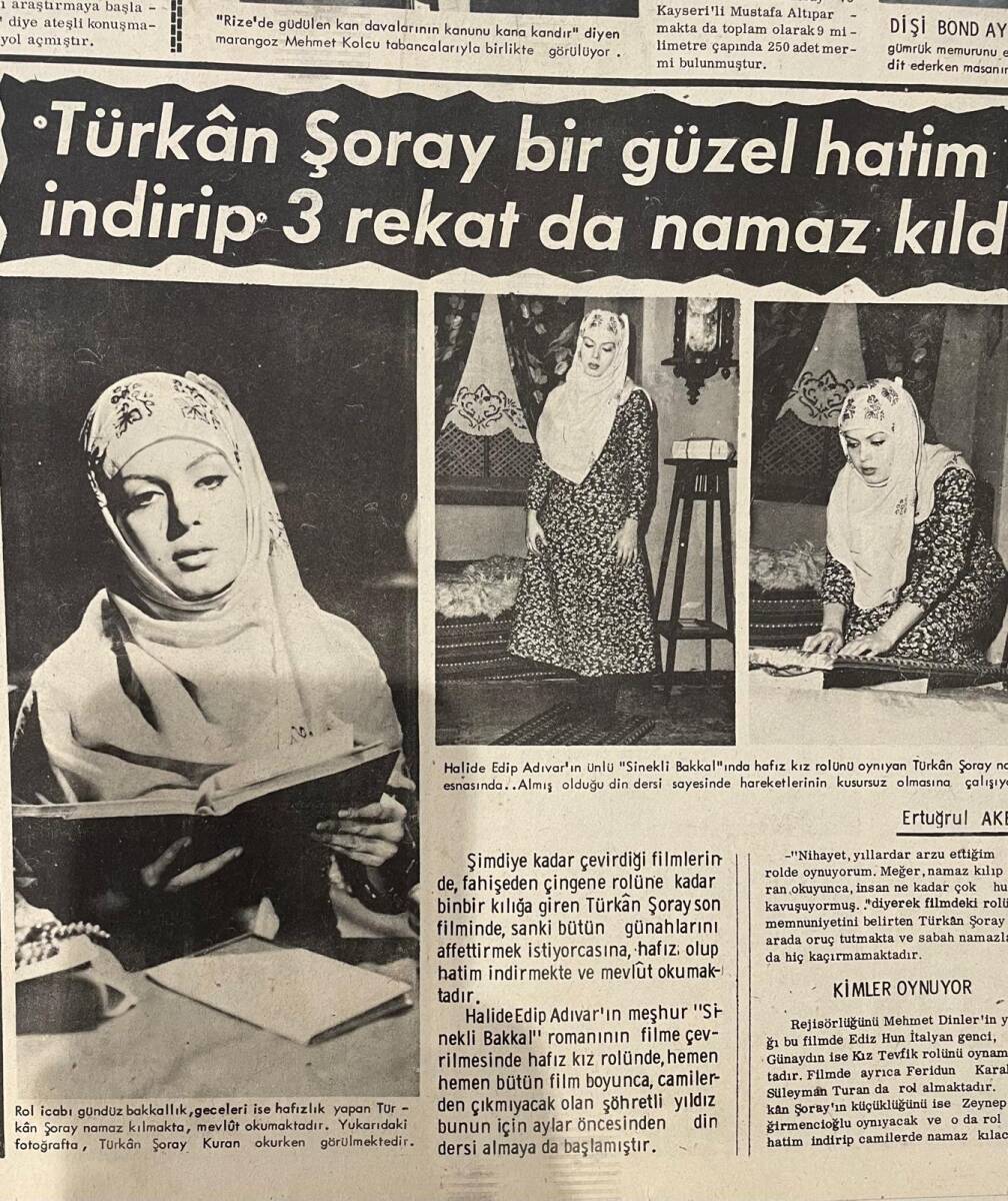 Son Aktüalite Gazetesi 27 Aralık 1967 - Türkan Şoray Bir Güzel Hatim İndirip Üç Rekat Da Namaz Kıldı GZ156474 - 2