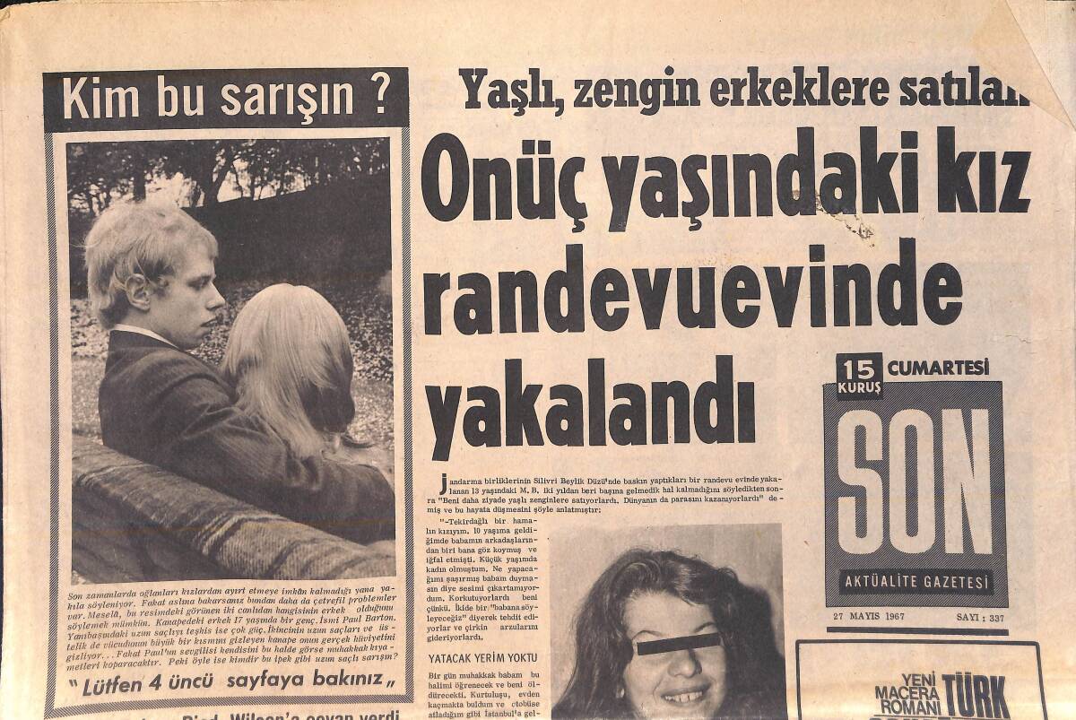 Son Aktüalite Gazetesi 27 Mayıs 1967 - Yemen'de Esat'ın Parasını Çaldılar GZ156468 - 1