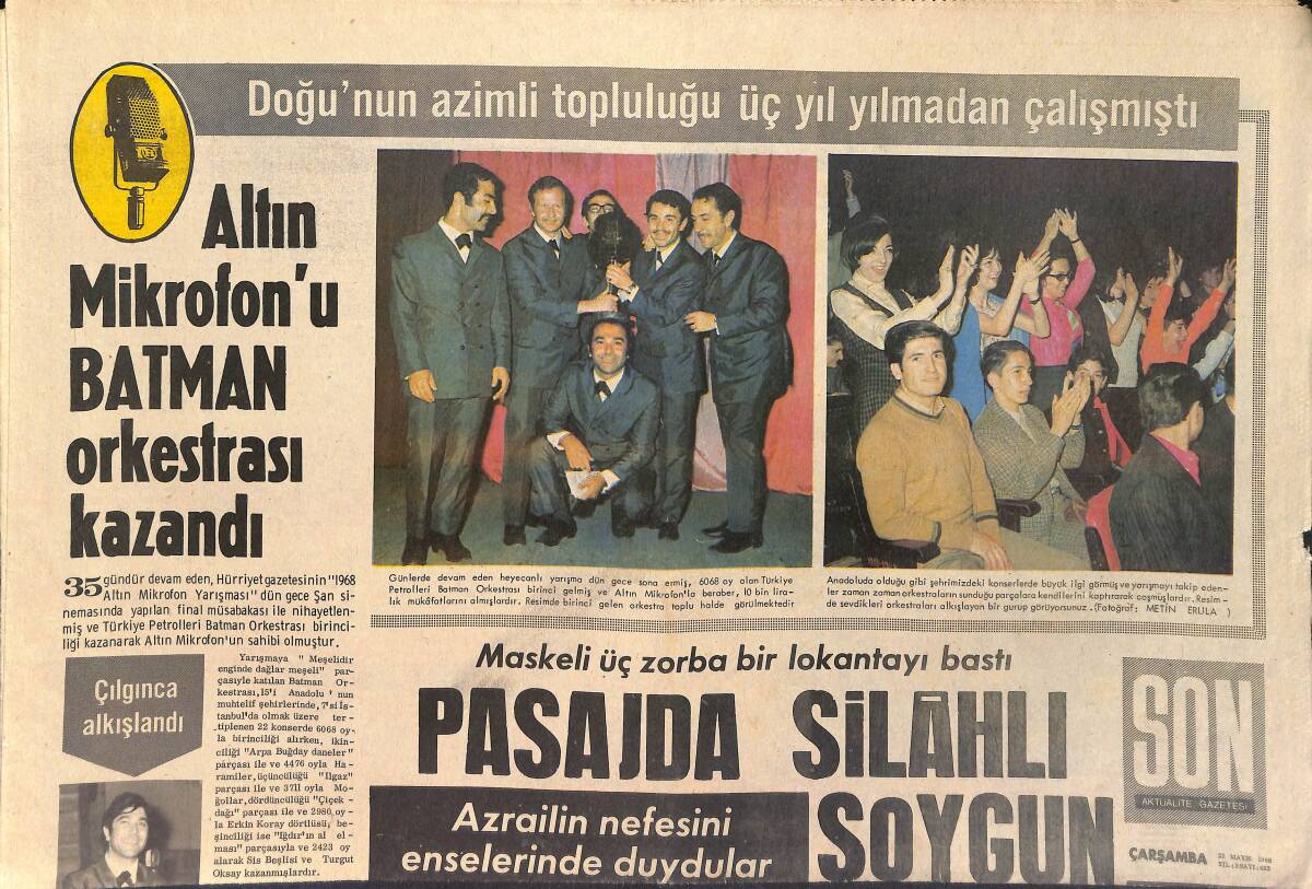 Son Aktüalite Gazetesi 27 Mayıs 1968 - Türkan Şoray: Şöhret Olunca Herkes Başarıma Ortak Çıktı GZ156554 - 1