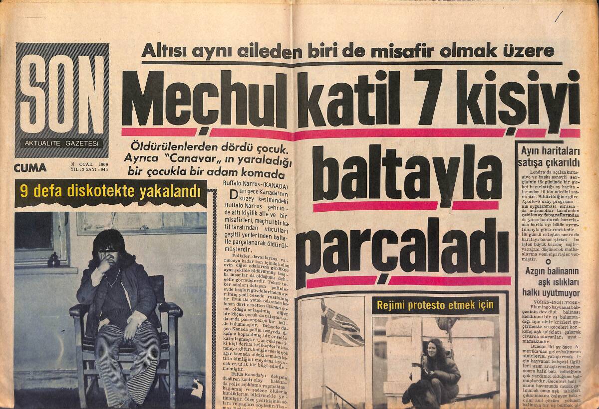 Son Aktüalite Gazetesi 31 Ocak 1969 - Ayhan Işık : '' Misafirim Yerli Sinemayı Bilen Biri Olsun İsterim '' GZ149627 - 1