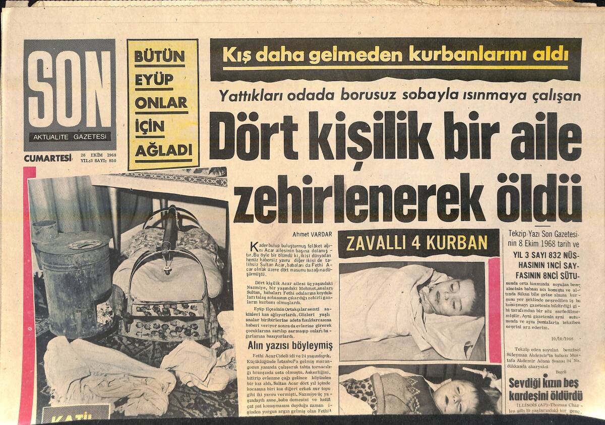 Son Aktüalite Gazetesi 5 Kasım 1967 - Pnelope Brahms Frank Sinatra'yı Büyüledi GZ156772 - 1