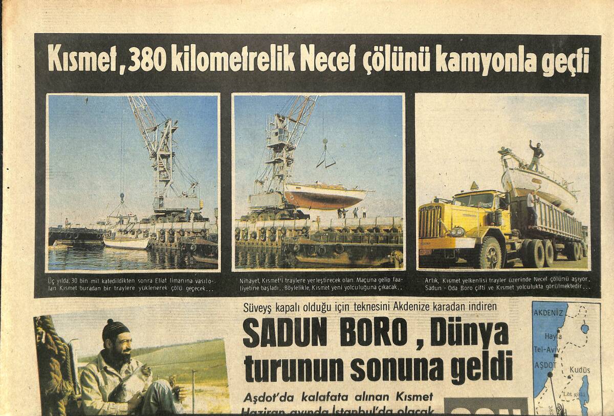 Son Aktüalite Gazetesi Çarşamba Eki 10 Nisan 1968 - Sadun Boro , Dünya Turunun Sonuna Geldi - Aygaz Reklam GZ158074 - 1