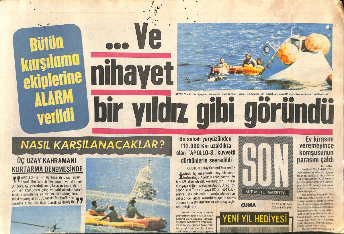 Son Aktüalite Gazetesi Cuma Eki 27 Aralık 1968 - 1969'da 20 Bin Gecekonduya Tapu Verilecek GZ157983 - 1