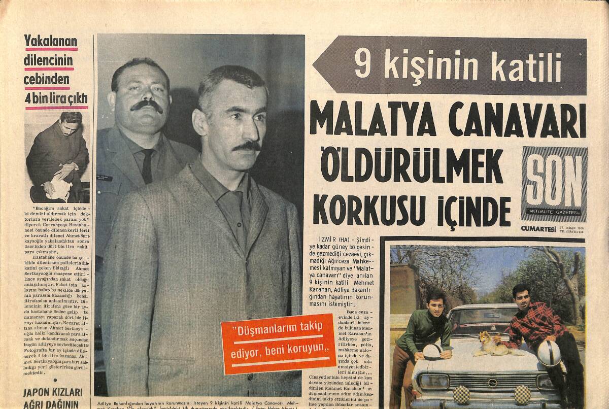 Son Aktüalite Gazetesi Cumartesi Eki 27 Nisan 1968 - Rod Steiger'in Vücuduna Hippie Desenleri Çizmek İçin Her Sabah 8 Ressam Büyük Dikkatle Çalışıyor GZ157988 - 1