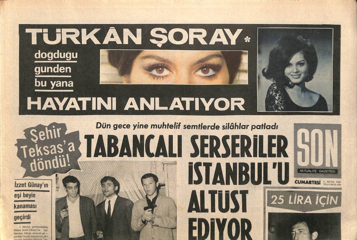 Son Aktüalite Gazetesi Cumartesi Eki 4 Mayıs 1968 - Türkiye Otomobil Yarışı Başlıyor GZ157981 - 1