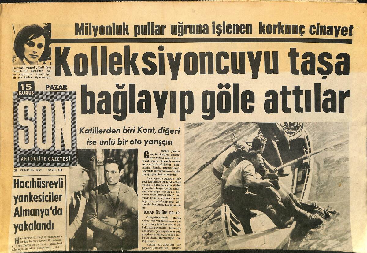Son Aktüalite Gazetesi Pazar Eki 30 Temmuz 1967 - James Bond'un Romanlarıyla Dünyaya Yayılan Öldürücü Bir Japon Oyunu : Karate GZ158043 - 1