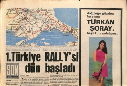 Son Aktüalite Gazetesi Pazar Eki 5 Mayıs 1968 - 1.Türkiye Rally'si Dün Başladı GZ157982 - Gökçekoleksiyon