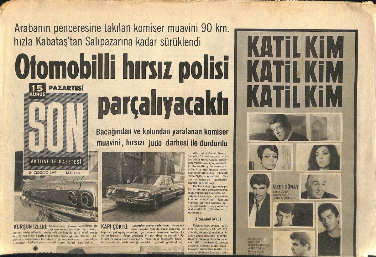 Son Aktüalite Gazetesi Pazartesi Eki 10 Temmuz 1967 - Kudüs'ün Statüsü İçin Papa Nüfuzunu Kullanma Kararında GZ158009 - 1