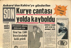 Son Aktüalite Gazetesi Pazartesi Eki 18 Eylül 1967 - Nasır'a Suikast GZ158071 - Gökçekoleksiyon