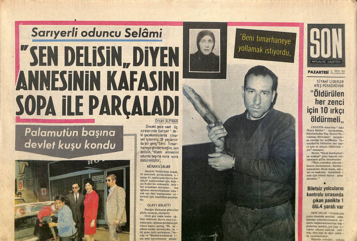 Son Aktüalite Gazetesi Pazartesi Eki 22 Nisan 1968 - Londra'daki Garip Eserler Sergisinde Gene En Akla Uygunu Picasso'nun Tabloları İdi GZ157993 - 1