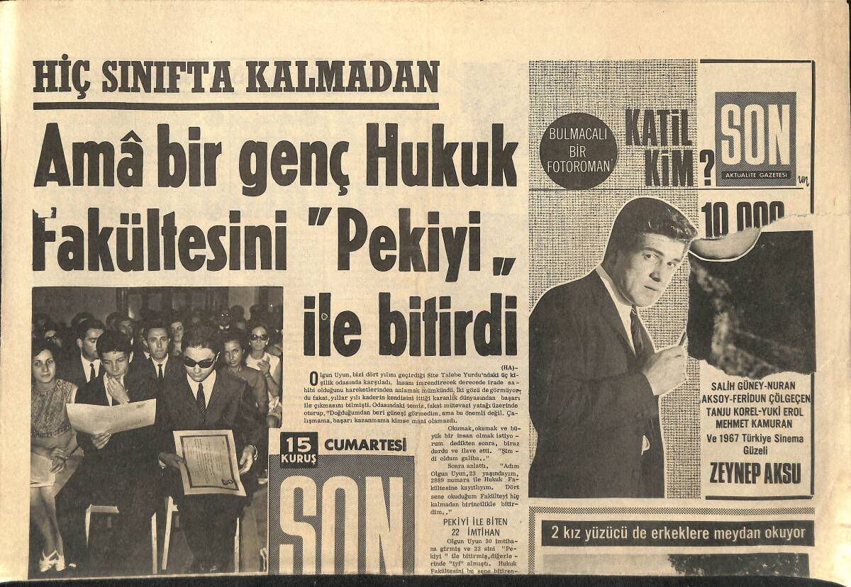 Son Aktüalite Gazetesi Salı Eki - Film İcabı Beyoğlu'nun Arka Sokaklarında Müşteri Bekleyen Türkan Şoray GZ158012 - 1