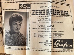 Son Gazetesi 29 Eylül 1967 - Zeki Müren Plak Afişi - Mini Etekli İki Kız Otel Bastı - Çıplaklar Kampı GZ138363 - 2