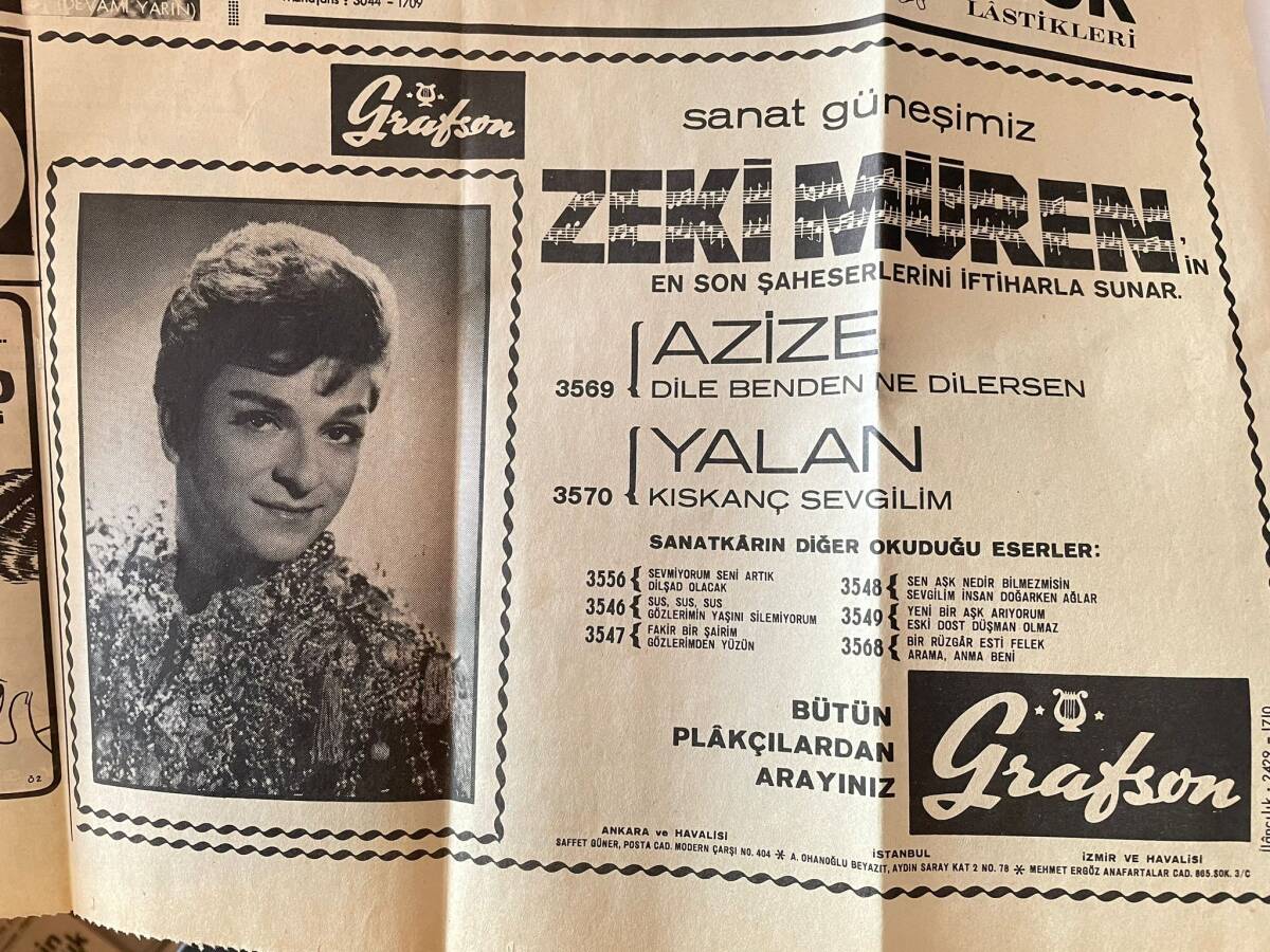 Son Gazetesi 29 Eylül 1967 - Zeki Müren Plak Afişi - Mini Etekli İki Kız Otel Bastı - Çıplaklar Kampı GZ138363 - 2