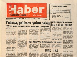 Son Haber Giresun Gazetesi 30 Mayıs 1992 - Espiye Belediye Başkanı Önal'a Silahlı Saldırı GZ2638 - Gökçekoleksiyon