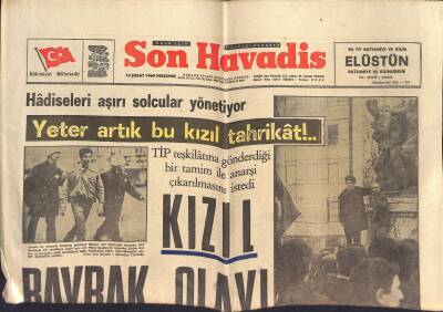 Son Havadis - 13 Şubat 1969 - Solcu Gençler Dün de Yürüyüş Yaptılar - 1970 Dünya Kupasına Almanlar Şimdiden Hazırlanıyor GZ124041 - 1