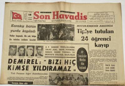 Son Havadis 18 Aralık 1966 - Çağlayangil Tumbas İle Dün Sabah Görüştü GZ60295 - 1