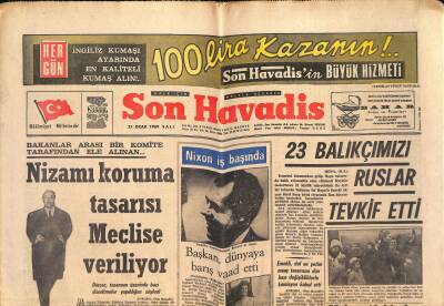 Son Havadis - 21 Ocak 1969 - Kıbrısta Durum Tekrar Ciddileşti - Türkiyede En Modern Müftülük Binası Konyada GZ124037 - 1