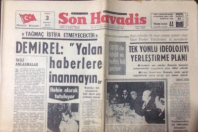 Son Havadis 3 Şubat 1970 - ODTÜde Tehtit Ve Tedhiş Kol Geziyor - GZ12105 - 1