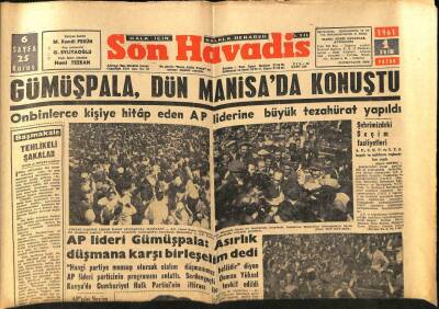 Son Havadis Gazetesi 1 Ekim 1961 - A. Aslan Türkeş İstifa Etmedi GZ74201 - 1
