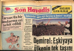 Son Havadis Gazetesi 1 Ekim 1979 - Demirel Eşkiyaya Ülkenin Tek Taşını Teslim Etmeyiz GZ69726 - 2