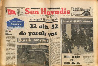 Son Havadis Gazetesi 1 Kasım 1966 - Giresun A.P. Kongresindeki Anlaşmazlık - Bayar Atatürkü Anlatıyor GZ124358 - 1