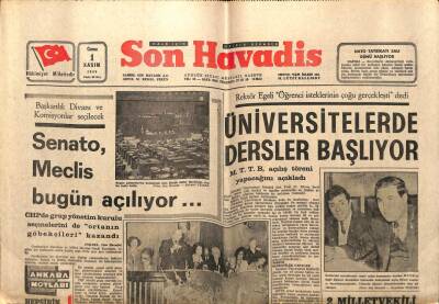 Son Havadis Gazetesi 1 Kasım 1968 - Üç Öğrenci Kurbağadan Kurbağaya Kalp Nakletti GZ97974 - 1