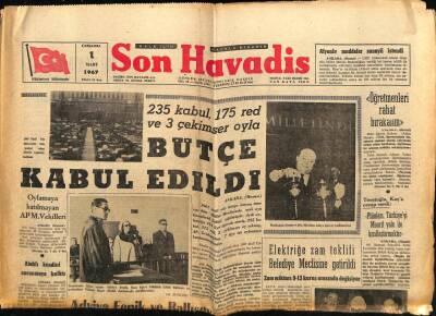 Son Havadis Gazetesi 1 Mart 1967 - Şarkıcı Dalida İntihara Kalkıştı GZ65775 - 2