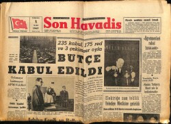 Son Havadis Gazetesi 1 Mart 1967 - Şarkıcı Dalida İntihara Kalkıştı GZ65775 - 1