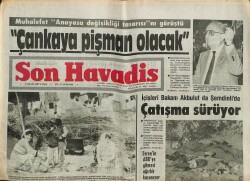 Son Havadis Gazetesi 1 Mayıs 1987 - İçişleri Bakanı Akbulut da Şemdinlide , Çatışma Sürüyor GZ102128 - 2