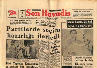 Son Havadis Gazetesi 1 Nisan 1968 - İsmet Giritli de Tedbirler Kanununa Karşı Çıkıyor GZ65766 - 1