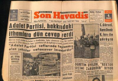 Son Havadis Gazetesi 1 Temmuz 1961 - Üsküdar Ve Kadıköy Semtleri Susuz Kaldı GZ77447 - 1