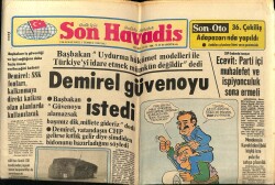 Son Havadis Gazetesi 1 Temmuz 1980 - Aysel İpar Amerikadan Kızının Özlemi İle Döndü GZ69253 - 2