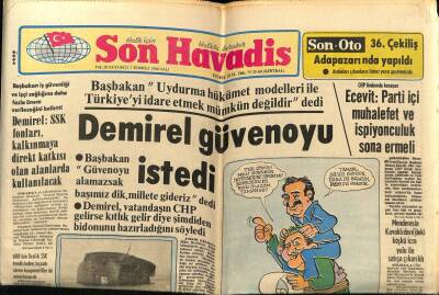 Son Havadis Gazetesi 1 Temmuz 1980 - Aysel İpar Amerikadan Kızının Özlemi İle Döndü GZ69253 - 2