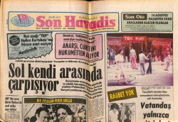 Son Havadis Gazetesi 10 Ağustos 1978 - Müşerref Tezcan 6 Şarkılık Programda 7 Elbise Değişecek GZ72346 - 2