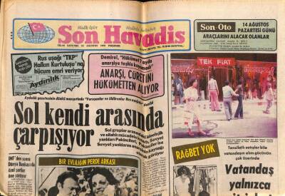 Son Havadis Gazetesi 10 Ağustos 1978 - Müşerref Tezcan 6 Şarkılık Programda 7 Elbise Değişecek GZ72346 - 1